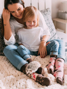 Lustige Igel Kinder Socken