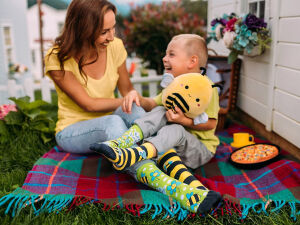 Lustige Bienen Kinder Socken