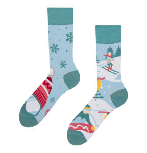Lustige Skifahrer Socken
