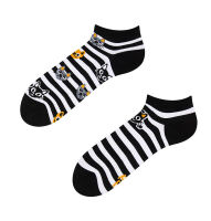 Lustige Dedoles Cats and Stripes Knöchelsocken