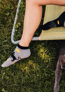 Lustige Dedoles Katzenaugen Knöchelsocken