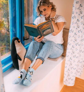 Lustige Dedoles Happy Penguin Knöchelsocken