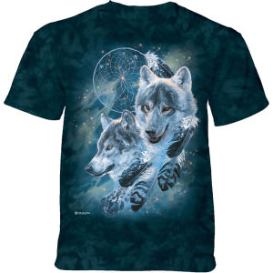 The Mountain T-Shirt Dreamcatcher Wolf Collage