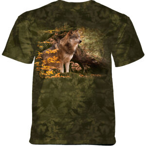The Mountain T-Shirt Autumn Grey Wolf