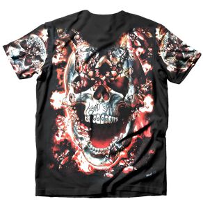 Dark Fantasy T-Shirt Skull Headshot