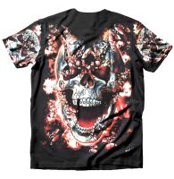 Dark Fantasy T-Shirt Skull Headshot