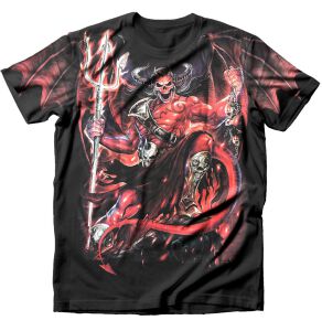 Dark Fantasy T-Shirt Devil Trident