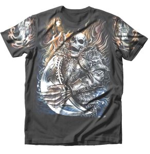 Dark Fantasy T-Shirt Skull Warrior