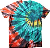 Batik Tie Dye T-Shirt Colored Spiral