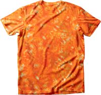 Batik Tie Dye T-Shirt Blotchy Orange