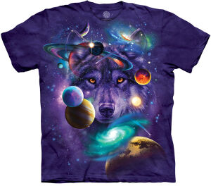 The Mountain T-Shirt Wolf of the Cosmos