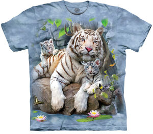 The Mountain T-Shirt White Tigers of Bengal