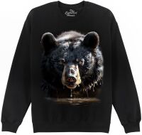 Black Bear In Water Sweatshirt
