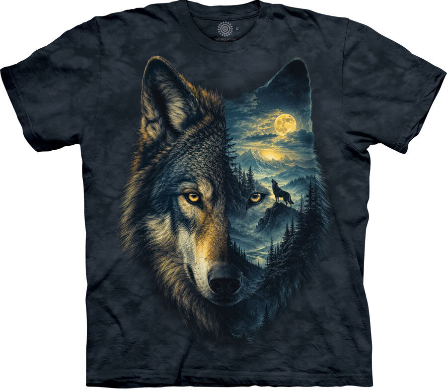 The Mountain T-Shirt Spirit Scape Wolf