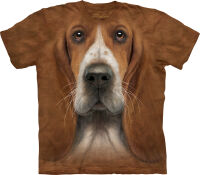 Hunde T-Shirt Basset Hound Head XL