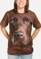 Hunde T-Shirt Chocolate Lab Face 2XL