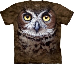 Eulen T-Shirt Great Horned Owl XL