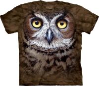 Eulen T-Shirt Great Horned Owl 2XL