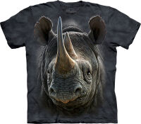 T-Shirt Schwarzes Nashorn