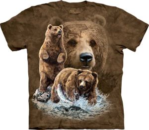 T-Shirt mit 10 versteckten Bären - Bären Such T-Shirt -...