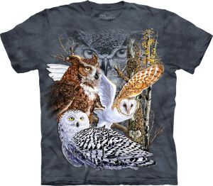 Eulen T-Shirt Find 11 Owls L