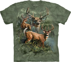 Hirsch T-Shirt Deer Collage S