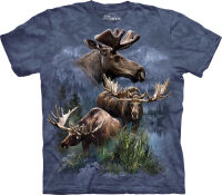 Elch T-Shirt Moose Collage M