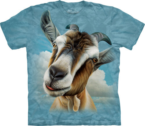 Ziegen T-Shirt Goat Head L