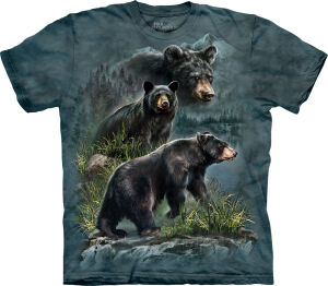 B&auml;ren T-Shirt Three Black Bears