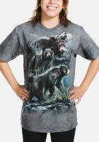B&auml;ren T-Shirt Three Black Bears 2XL