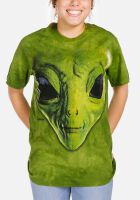 Alien T-Shirt Green Alien Face L