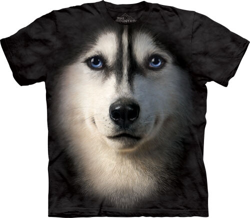 Husky T-Shirt Siberian Face S