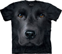 Labrador T-Shirt Black Lab Face M