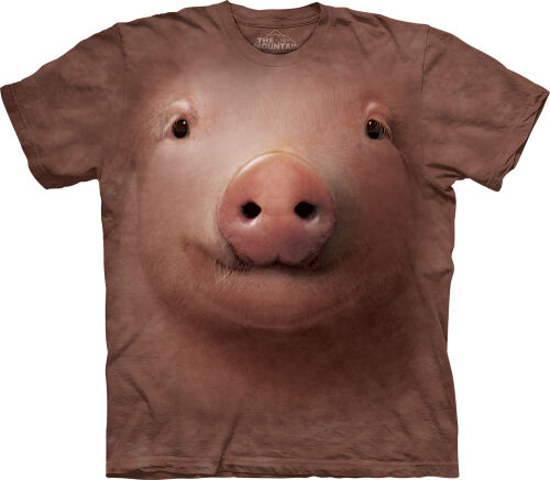 Schweine T-Shirt Pig Face L