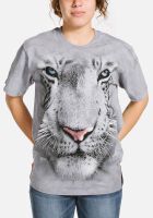 Tiger T-Shirt White Tiger Face 2XL