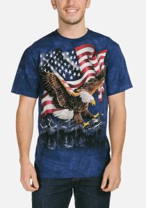 Patriotic T-Shirt Eagle Talon Flag M