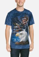 Patriotic T-Shirt Eagle Flag Collage S