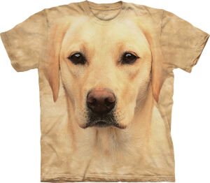 Labrador T-Shirt Yellow Lab Portrait L