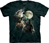 Wolf T-Shirt Three Wolf Moon M