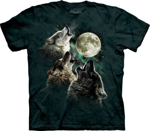 Wolf T-Shirt Glow Wolf Moon M