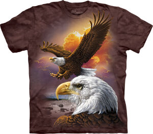 Adler T-Shirt Eagle &amp; Clouds