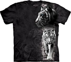 Tiger T-Shirt White Tiger Stripe L