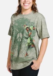 Frosch T-Shirt Peace Tree Frog L