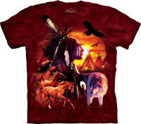 Indianer T-Shirt Indian Collage S