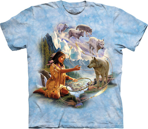 Indianer T-Shirt Dreams of Wolf Spirit L
