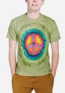 Frieden Retro T-Shirt Peace Tie Dye
