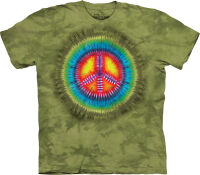 Frieden Retro T-Shirt Peace Tie Dye