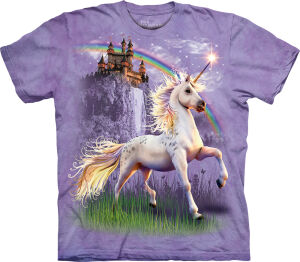 Einhorn T-Shirt Unicorn Castle S
