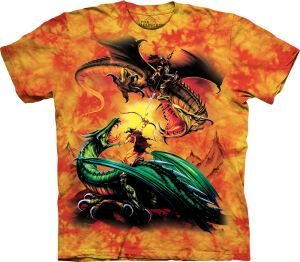 Drachen T-Shirt The Duel