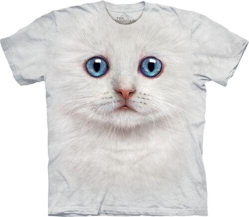 Katzen Kinder T-Shirt Ivory Kitten Face